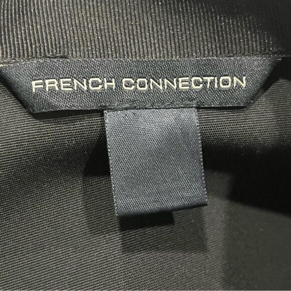 French Connection Black Pencil Skirt With Zipper Slit - Picture 5 of 6